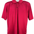 Pebbled Beach Men's Red Performance Short Sleeve Polo - L