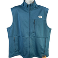 The North Face Men’s Blue Sleeveless Full Zip Apex Windwall Vest - XXL
