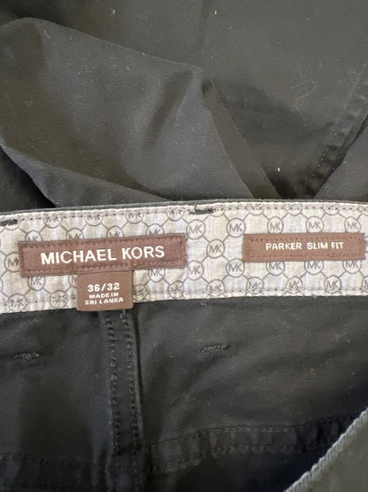 Michael Kors Men's Black Parker Slim Fit Dress Pants - 36x32 image 3