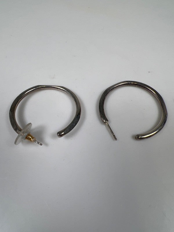 Sheila Fajl Women's Silver Tone Hoop Earrings image 6