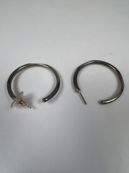 Sheila Fajl Women's Silver Tone Hoop Earrings image 6