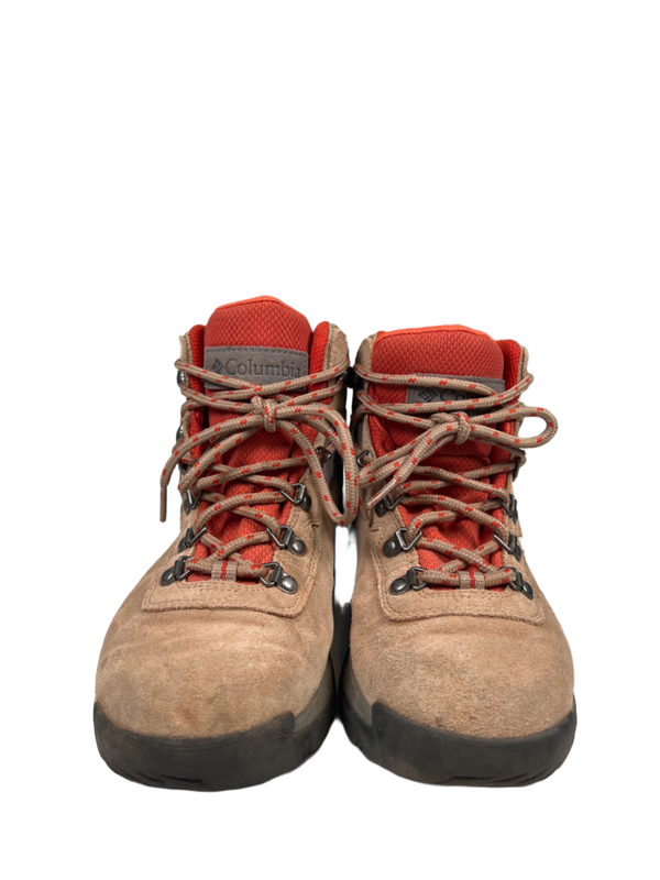 Columbia Women's Tan/Orange Newton Ridge Plus Waterproof Hiking Boots - 8.5 image 2