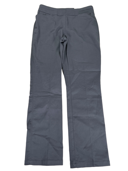 Croft & Barrow Women's Gray Effortless Stretch Straight Mid Rise Pants - 10