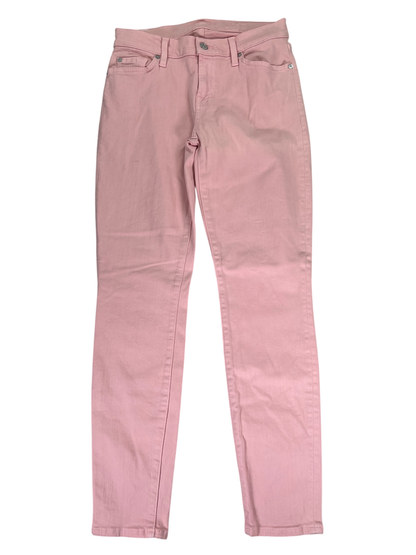 Seven 7 For All Mankind Women's Pink Anke Skinny Denim Jeans - 28