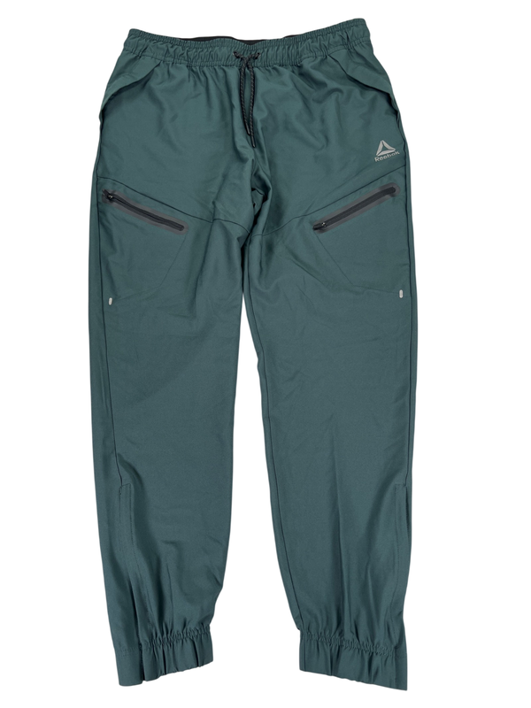 Reebok Men's Green Woven Athletic Jogger Pants - L