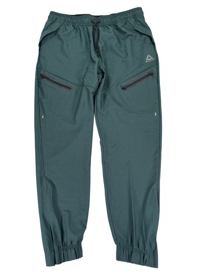 Reebok Men's Green Woven Athletic Jogger Pants - L