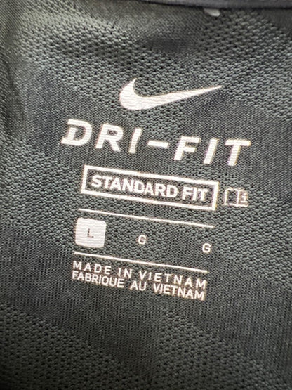 Nike Men's Dark Gray Dri-Fit Standard Short Sleeve Athletic Polo Shirt - L image 3