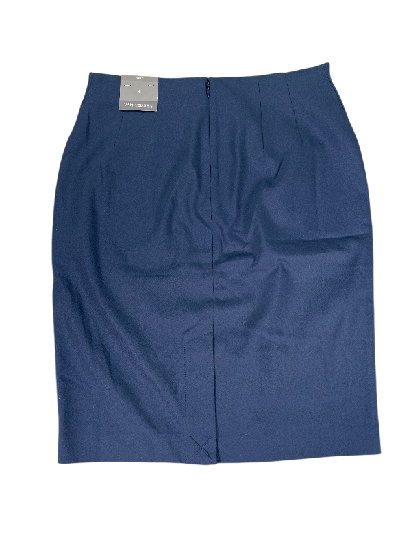 Van Heusen Women's Blue Stretch Extensible Straight Skit - 4 image 2