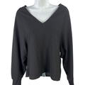 Banana Republic Women's Black Long Sleeve V-Neck Blouse- S