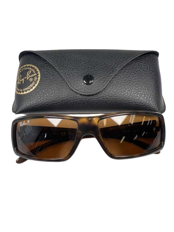 Ray-Ban Brown Tortoise Shell 4094 Havana Polarized Sunglasses W/ Case