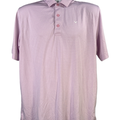 Callaway Men's Light Purple Sriped Short Sleeve Opti Dri Golf Polo Shirt - M
