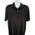 Cutter and Buck Men's Black Short Sleeve Athletic Golf Polo - L