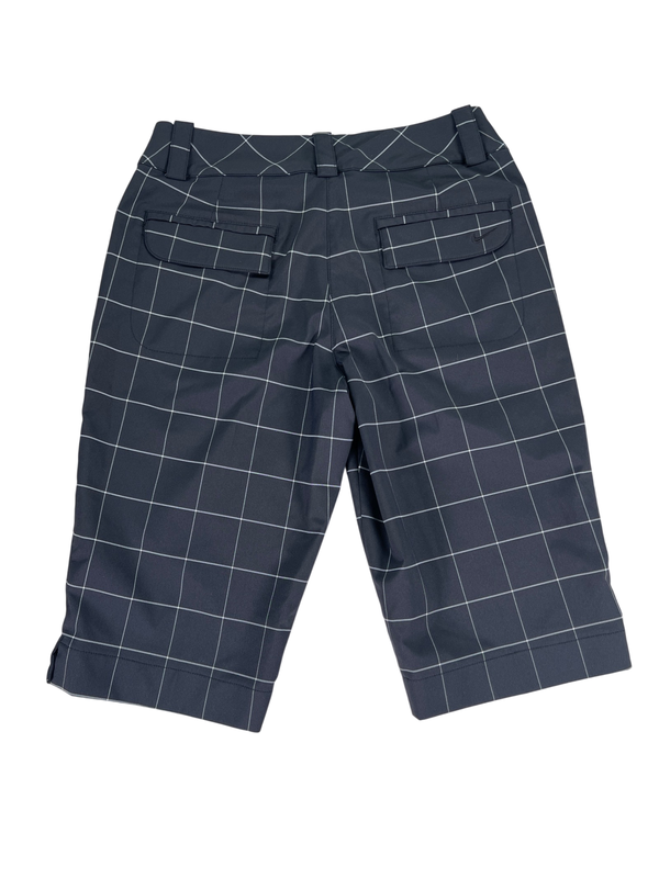Nike Golf Women's Black Plaid Dri-Fit Athletic Bermuda Shorts - 2 image 2