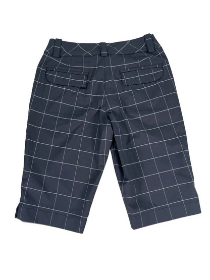 Nike Golf Women's Black Plaid Dri-Fit Athletic Bermuda Shorts - 2 image 2