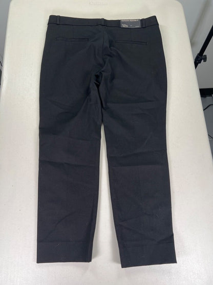 Banana Republic Women's Black/White Stripe Skinny Ankle Dress Pants - 12 Short image 2