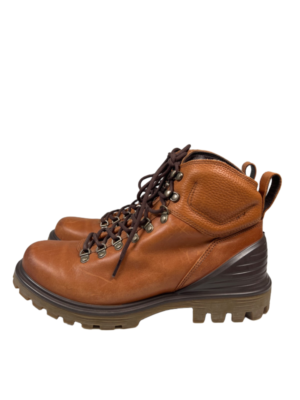 ECCO Men's Brown Leather Tredtray Lace Up Outdoor Boots - 43/US 9-9.5 image 5