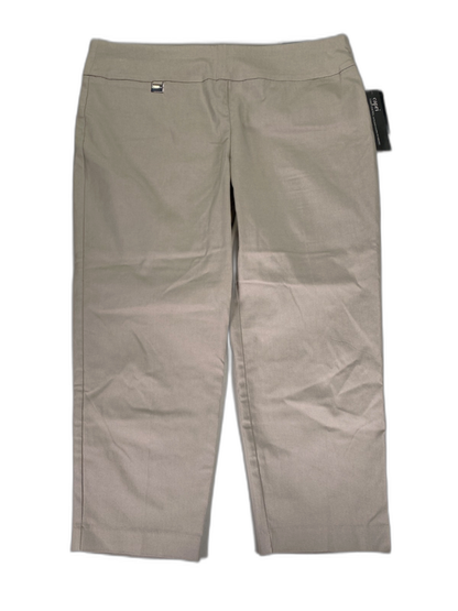 Alfani Women's Beige Stretch Pull On Capri Pants - 16