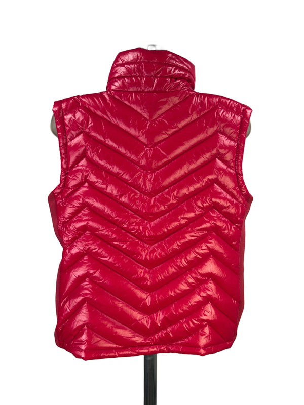 Calvin Klein Women's Red Sleeveless Full Zip Puffer Vest - M image 2