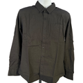 Apt 9 Men's Dark Green Long Sleeve Button Up Shirt - M