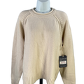 Abercrombie & Fitch Women's Beige/Ivory Wool Blend Long Sleeve Sweater - S