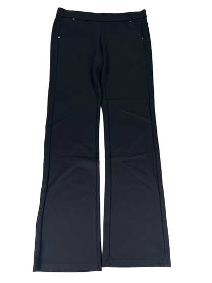 Calvin Klein Women's Black Performance Quick Dry Pull On Slim Boot Pants - L