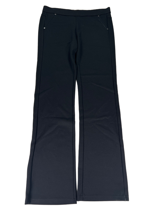 Calvin Klein Women's Black Performance Quick Dry Pull On Slim Boot Pants - L