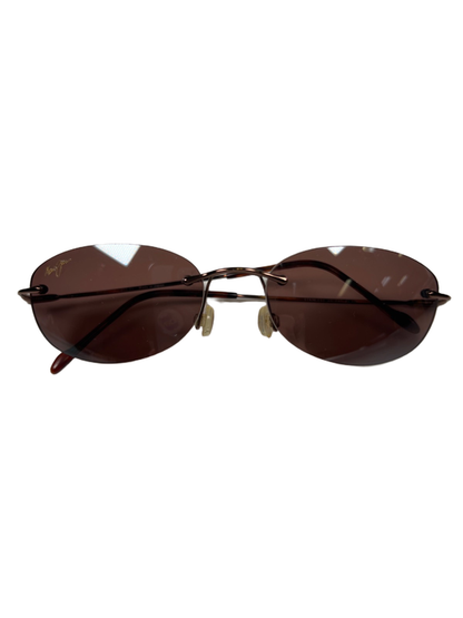 Maui Jim Unisex Brown MJ Sport Rimless Polarized Sunglasses