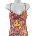 Victoria's Secret Women's Pink Paisley Underwire Tankini Swim Top - 34B