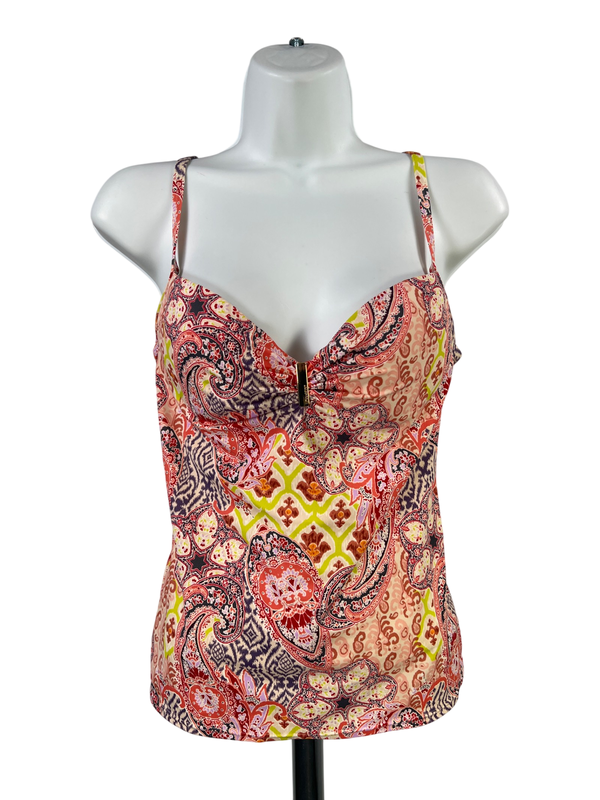 Victoria's Secret Women's Pink Paisley Underwire Tankini Swim Top - 34B