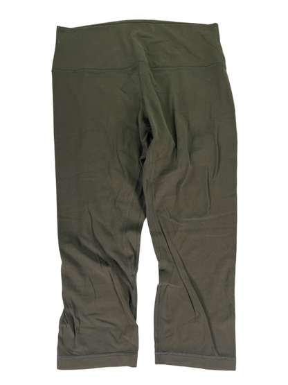 Lululemon Women's Green Dark Olive High Rise Align Crop Athletic Leggings - 12