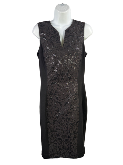 White House Black Market Women''s Black Sleeveless Sheath Dress - 8