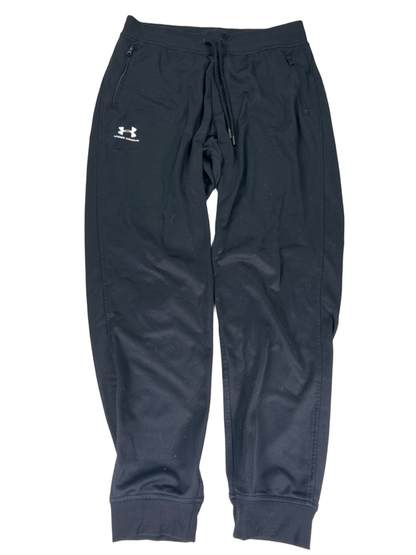 Under Armour Men's Black Loose Tapered Zipper Pocket Sweatpants - L