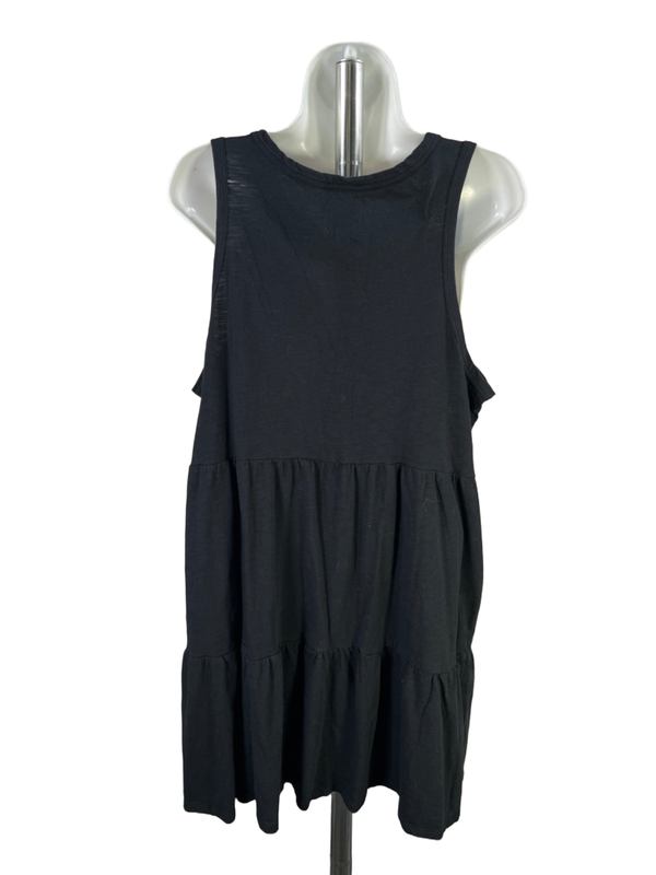 GAP Women's Black Tiered A-Line Sleeveless Mini Dress - XL image 2