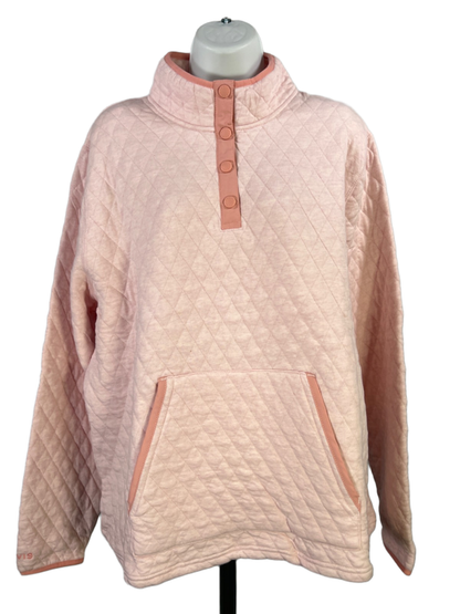 Orvis Women's Pink Quilted Long Sleeve Snap Button Outdoor Jacket - XL