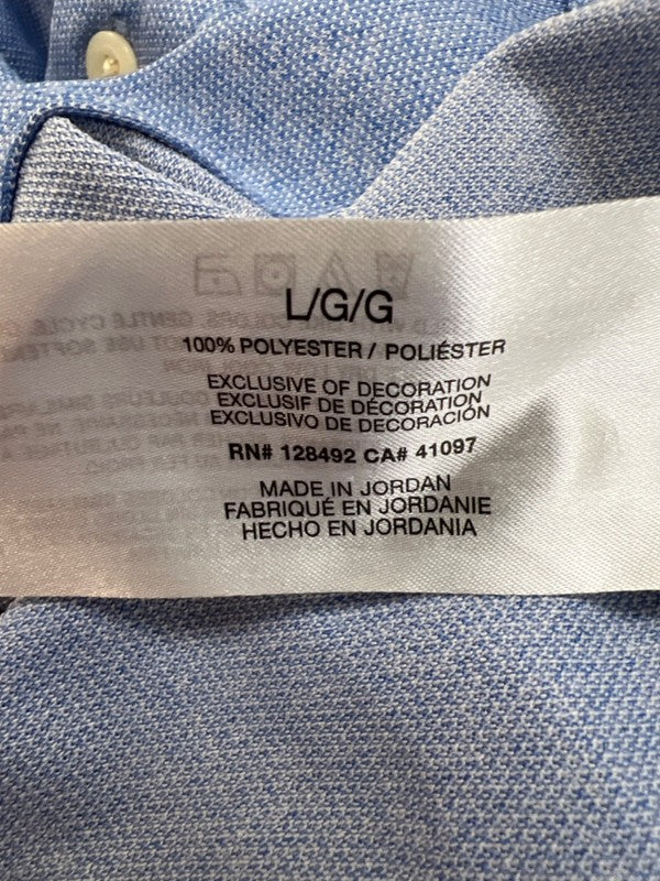 Greg Norman Men's Blue Short Sleeve Button Up Shirt - L image 4