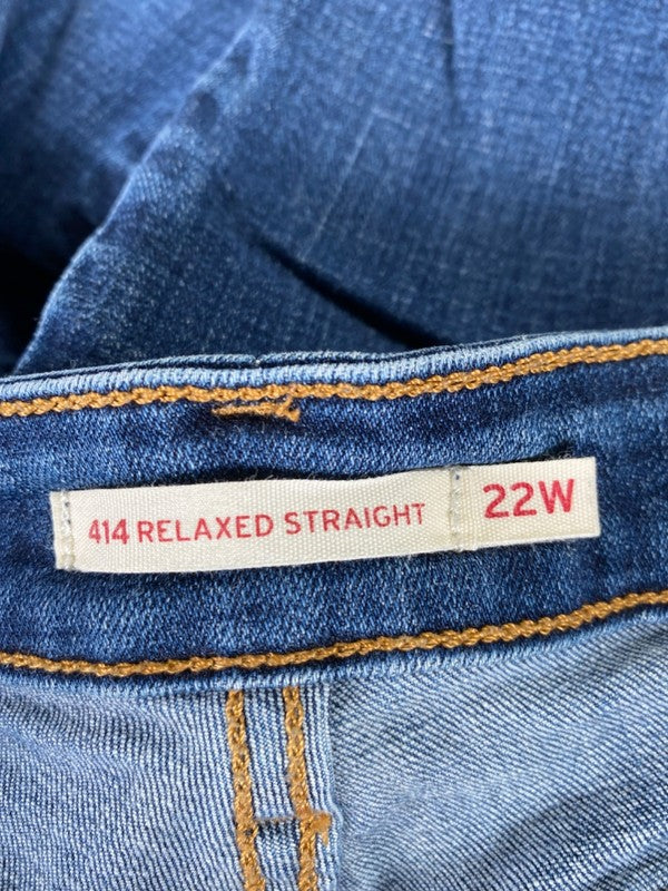 Levi's Men's Medium Wash 414 Relaxed Straight Fit Denim Jeans - 22 image 3