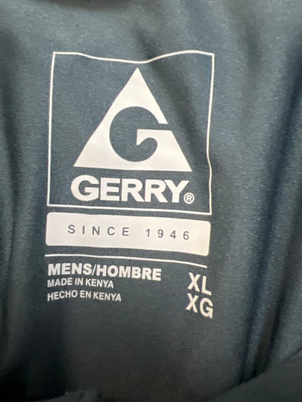 Gerry Men's Blue Brushed Knit Stretch Short Sleeve Polo Shirt - XL image 3