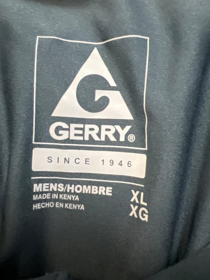Gerry Men's Blue Brushed Knit Stretch Short Sleeve Polo Shirt - XL image 3