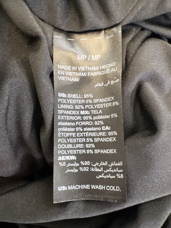 White House Black Market Women's Black Floral Sleeveless Mini Dress - M Petite image 4