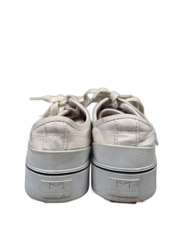 Marc Fisher LTD Women's White Rammy Casual Lace Up Sneakers - 6 image 4