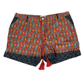 Sundance Women's Red/Blue Kalini Linen Blend Shorts - XL Petite