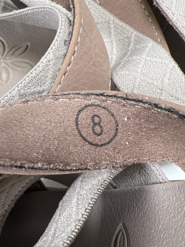 Skechers Women's Gray/Taupe Luxefoam Strappy Slide On Platform Sandals - 8 image 7