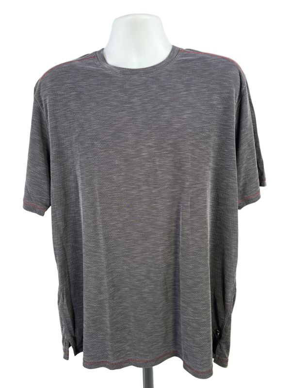 Tommy Bahama Men's Gray Textured Short Sleeve T-Shirt - XL
