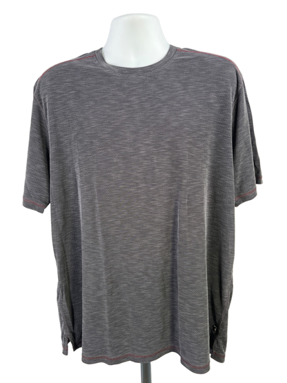 Tommy Bahama Men's Gray Textured Short Sleeve T-Shirt - XL