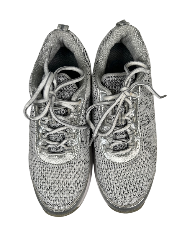 Orthofeet Women's Gray Bio Feet Lace Up Comfort Athletic Shoes - 7 image 3