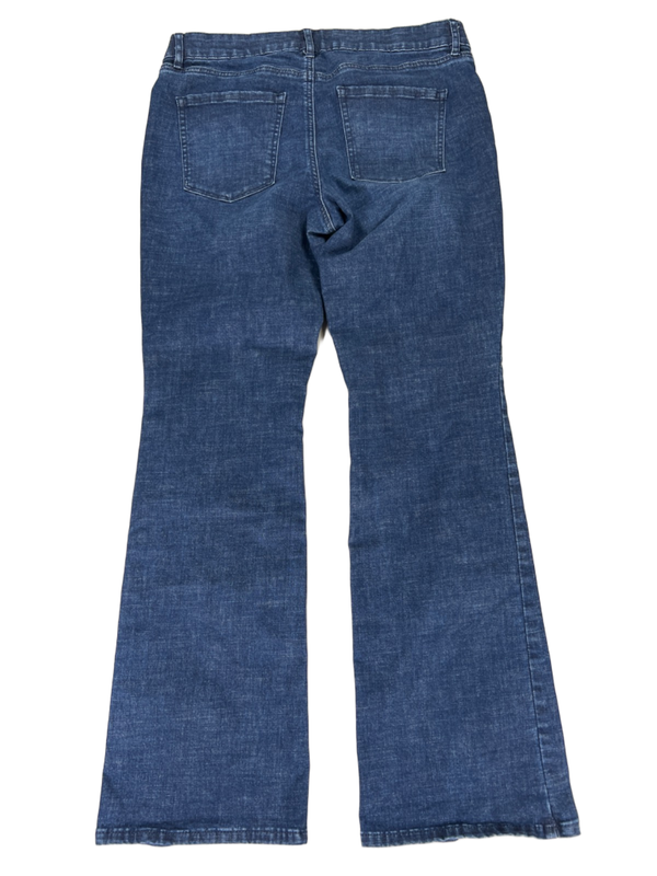 White House Black Market Women's Dark Wash Stretch Bootcut Jeans - 10 Short image 2