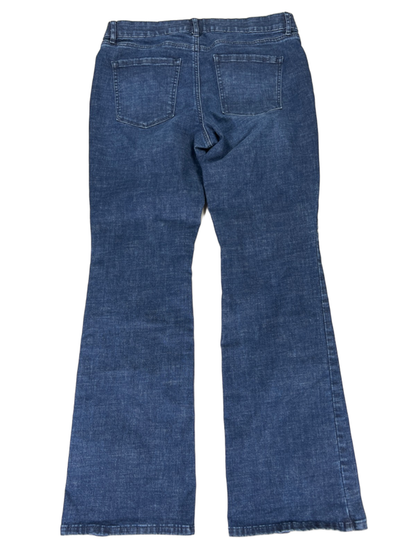 White House Black Market Women's Dark Wash Stretch Bootcut Jeans - 10 Short image 2