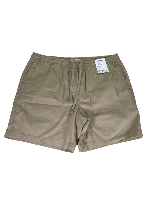 Sonoma Men's Tan Everyday Pull On Stretch Waist Shorts - XL
