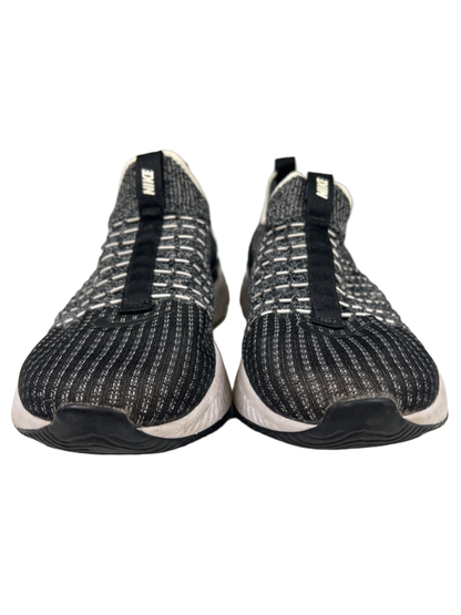 Nike Women's Black/White Oreo React Phantom Run Flyknit 2 Laceless Sneakers - 8 image 2