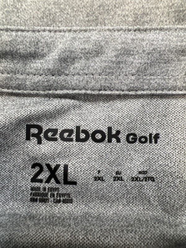 Reebok Men's Gray Short Sleeve Golf Polo Shirt - 2XL image 3